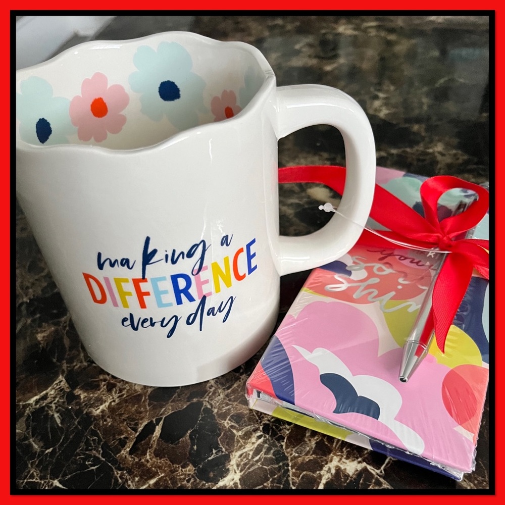 🌸NWT🌸 Cute 20 oz. Mug, Note Pad & Pen Set 🌸